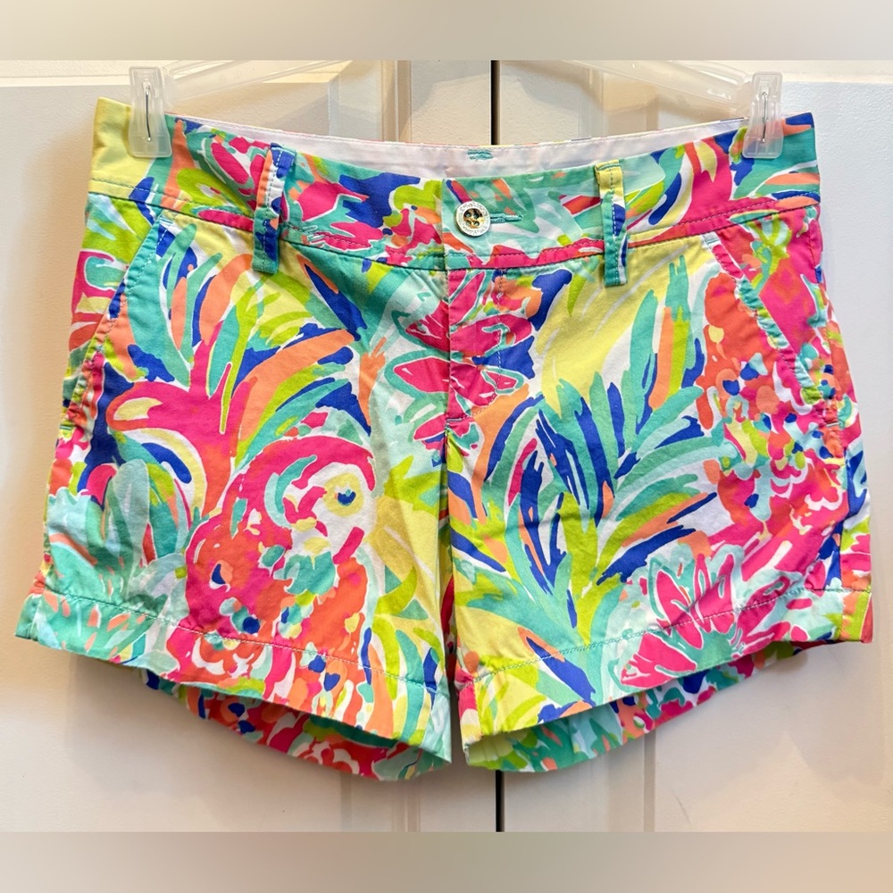 Lilly Pulitzer Multicolor Tropical Print The Callahan Short Size 2